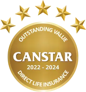 Canstar Direct Life Insurer - Outstanding Value 2022-2024